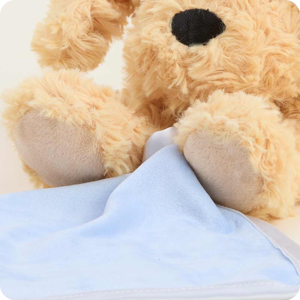 Golden Dog Blankie Warmies - Gentle Mist