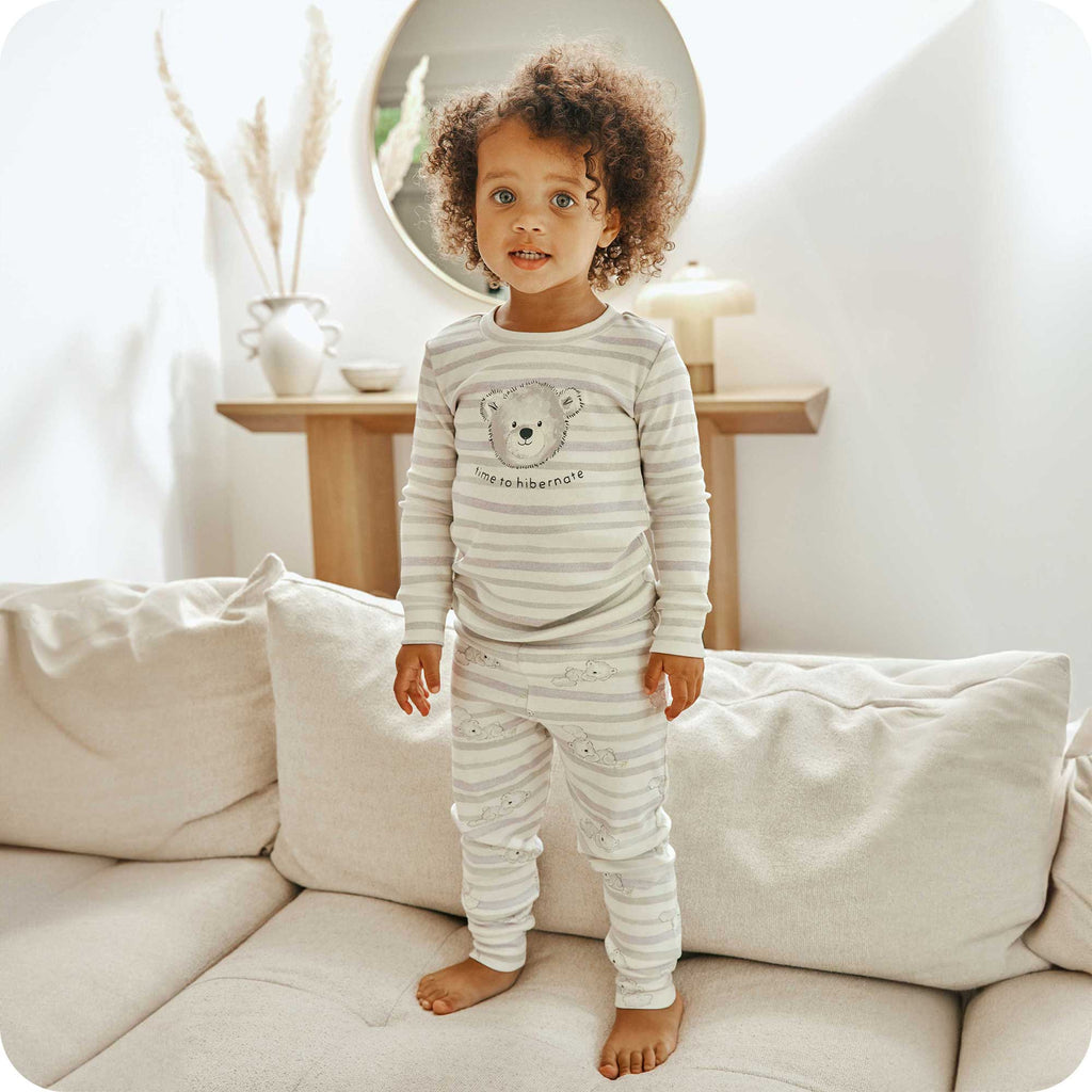 Marshmallow Bear Long Pajamas - Travel Edit