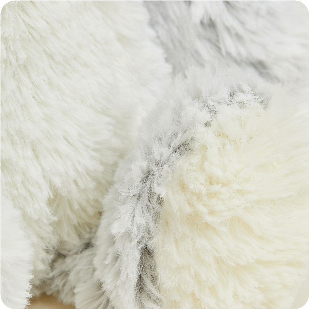 Gray Marshmallow Bear Warmies - Home Glow