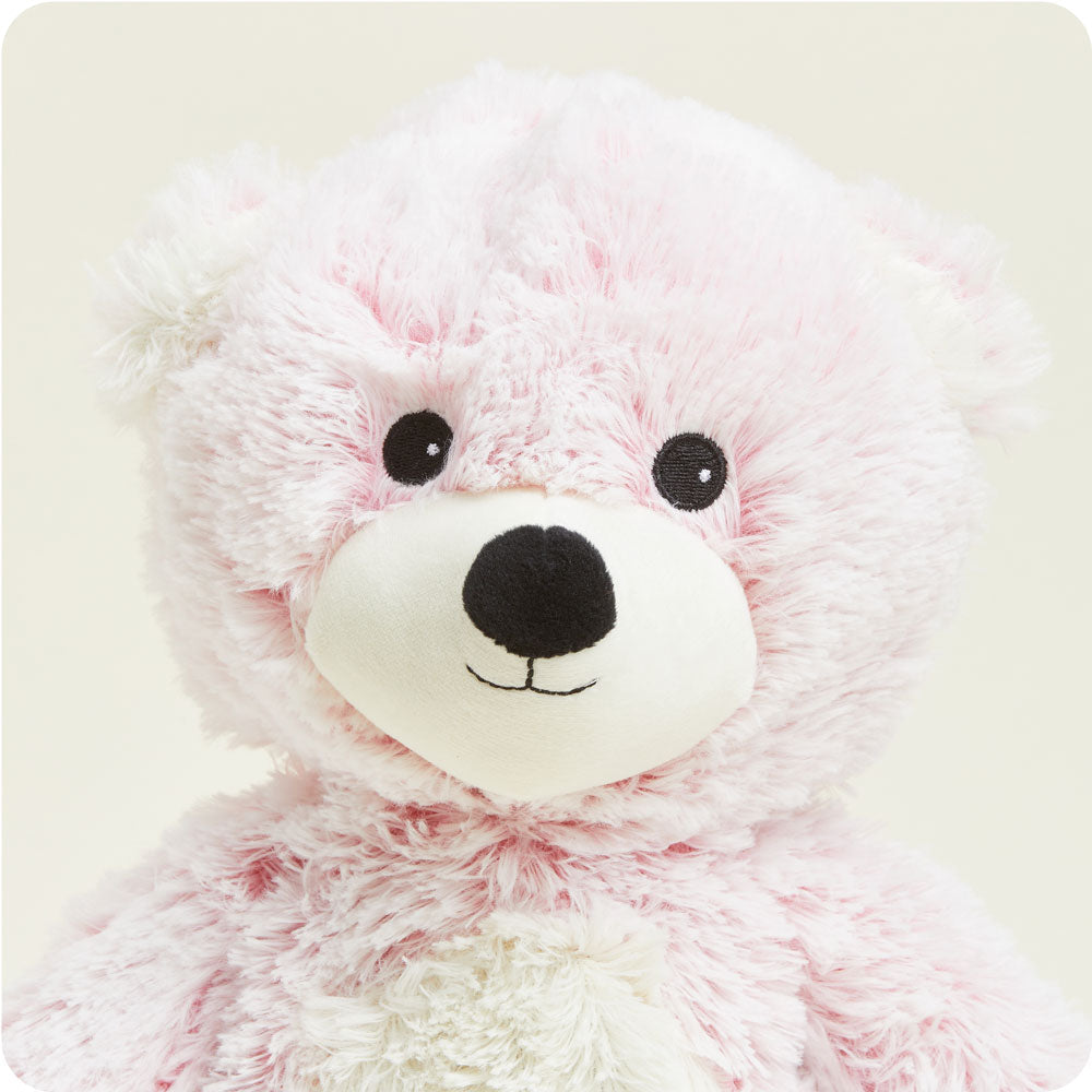 Pink Marshmallow Bear Warmies - Warm Blend