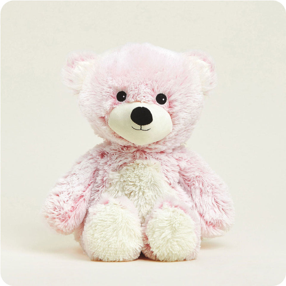 Pink Marshmallow Bear Warmies - Warm Blend