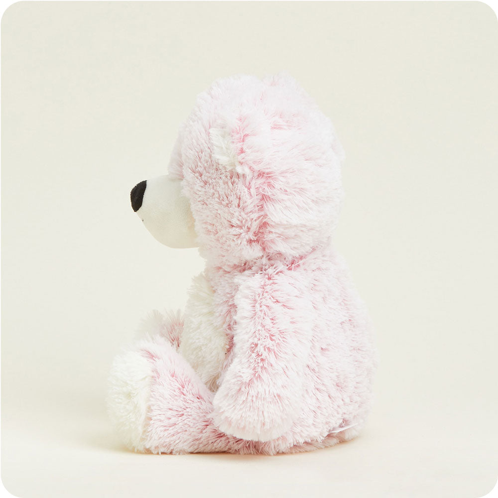 Pink Marshmallow Bear Warmies - Warm Blend