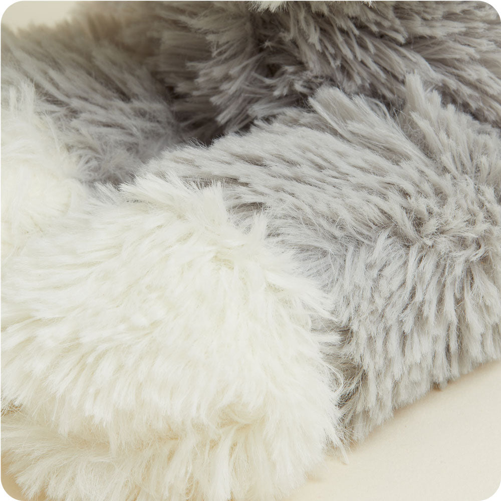 Laying Down Gray Cat Warmies - Classic Notes