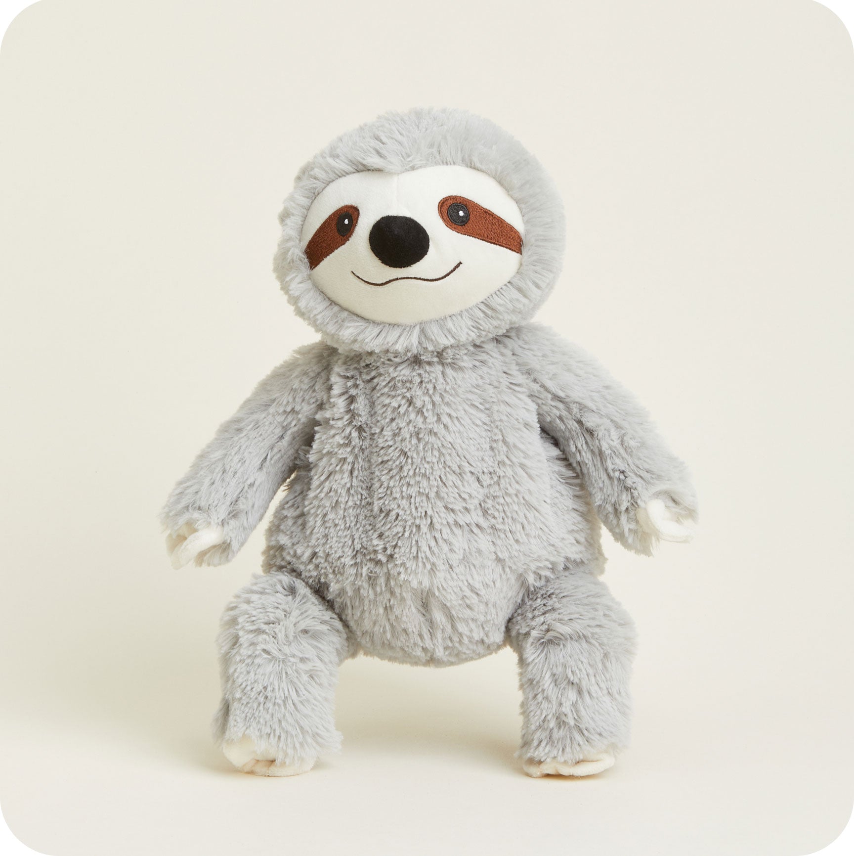 Gray Sloth Warmies - Soft Glow