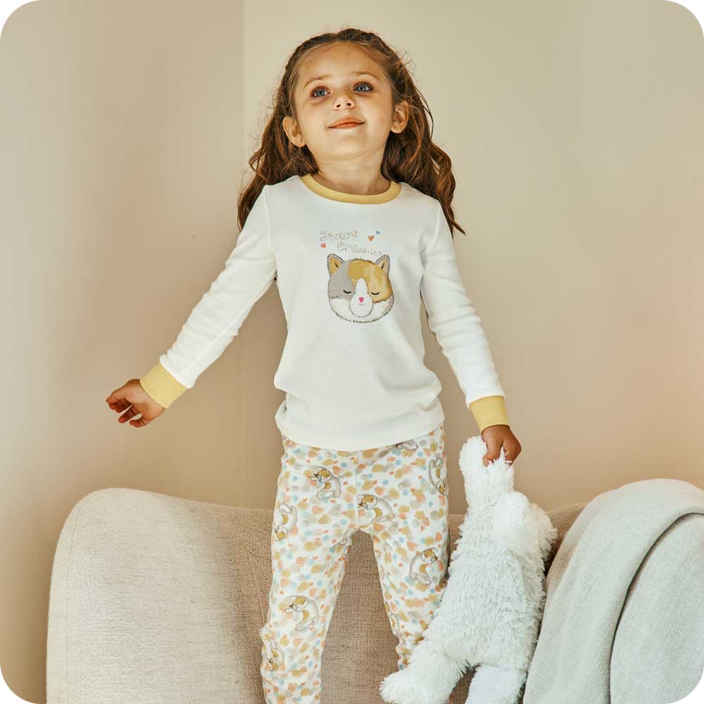 Calico Cat Long Pajamas - Travel Edit