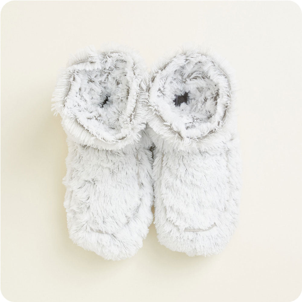 Marshmallow Gray Boots Warmies® - Soft Glow