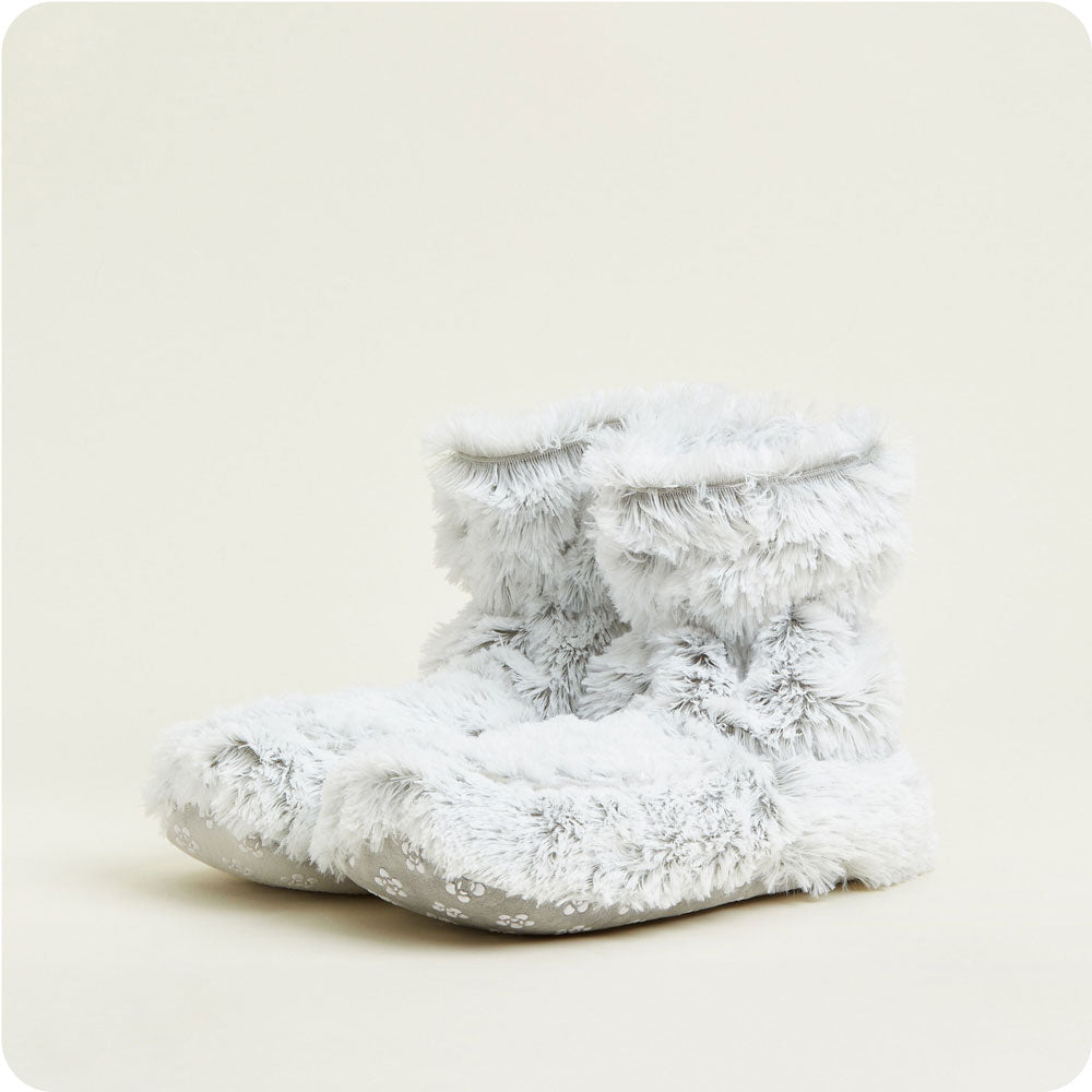 Marshmallow Gray Boots Warmies® - Soft Glow