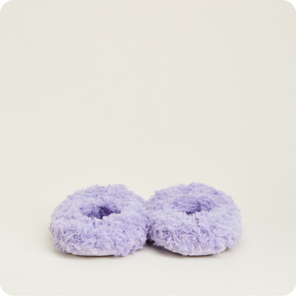 Curly Purple Slippers Warmies® - Home Glow