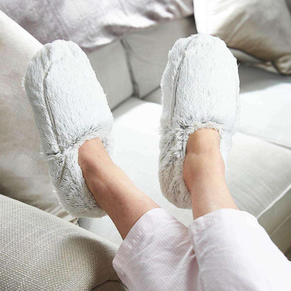 Marshmallow Gray Slippers Warmies® - Daily Scent