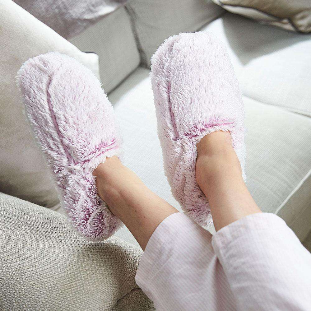 Marshmallow Lavender Slippers Warmies® - Classic Notes