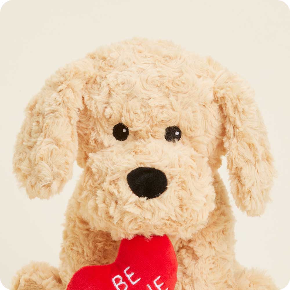 Be Mine Golden Dog Warmies - Soft Glow