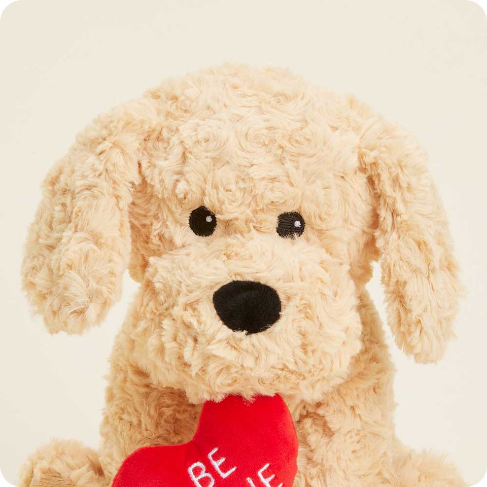 Be Mine Golden Dog Warmies - Soft Glow