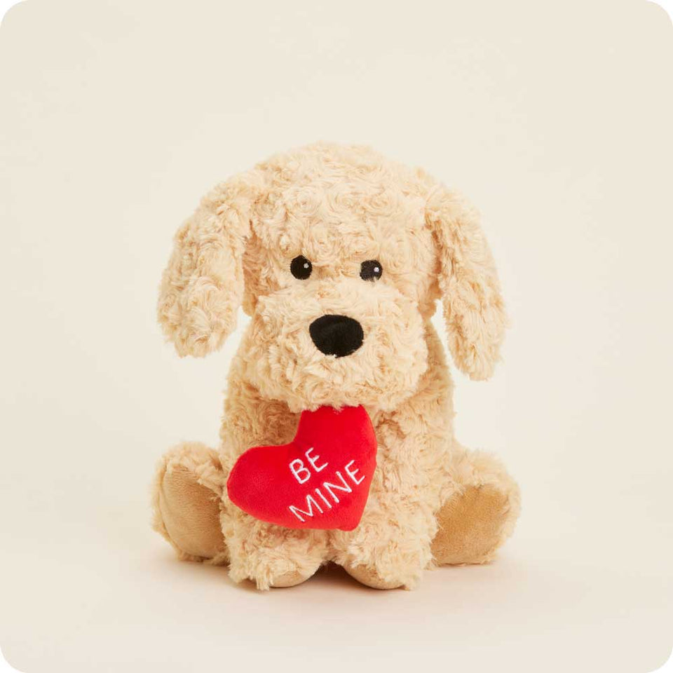 Be Mine Golden Dog Warmies - Soft Glow