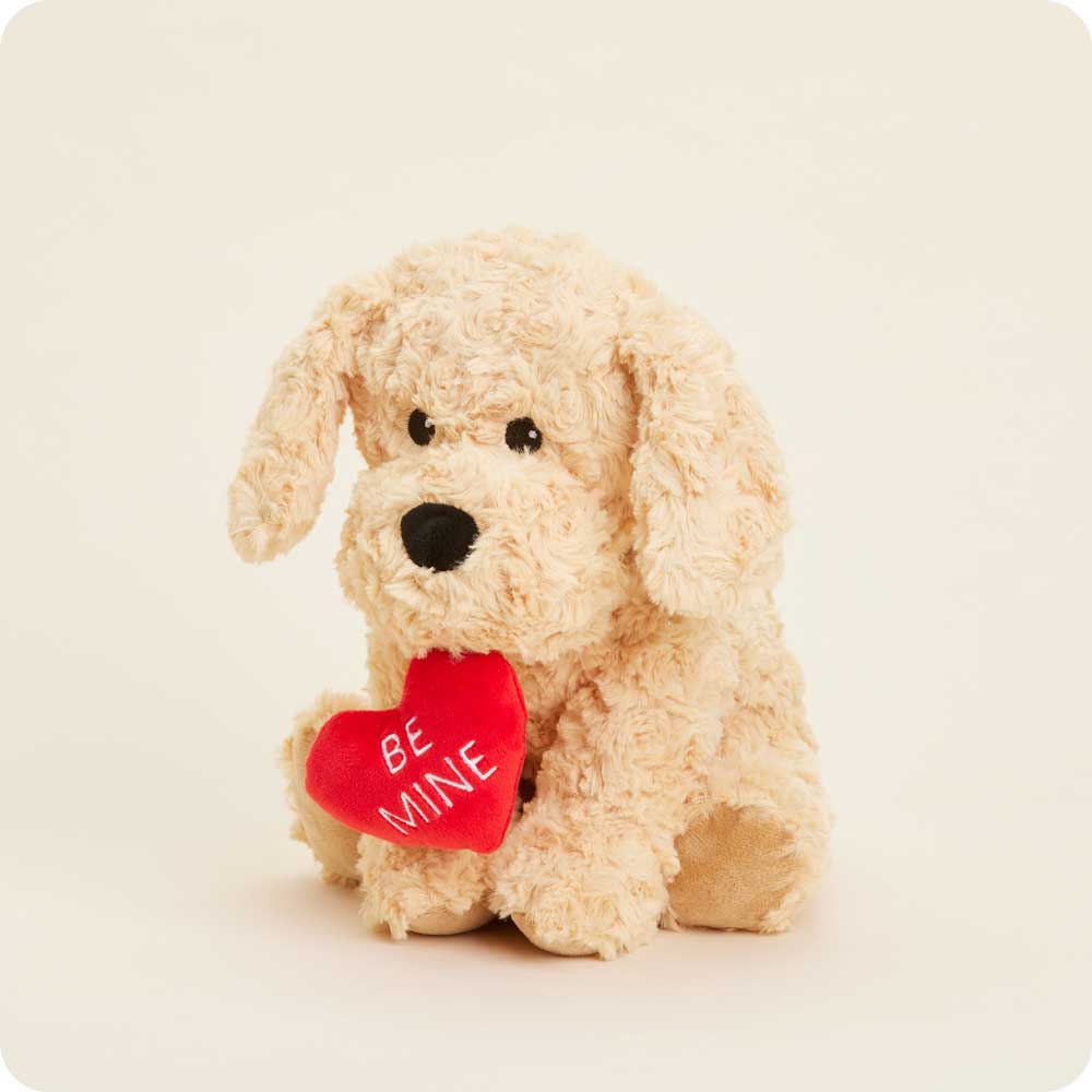 Be Mine Golden Dog Warmies - Soft Glow