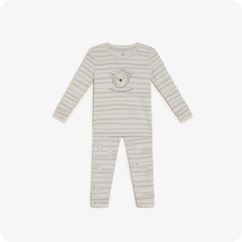 Marshmallow Bear Long Pajamas - Travel Edit