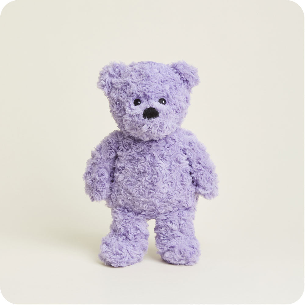 Purple Curly Bear Warmies - Gentle Mist