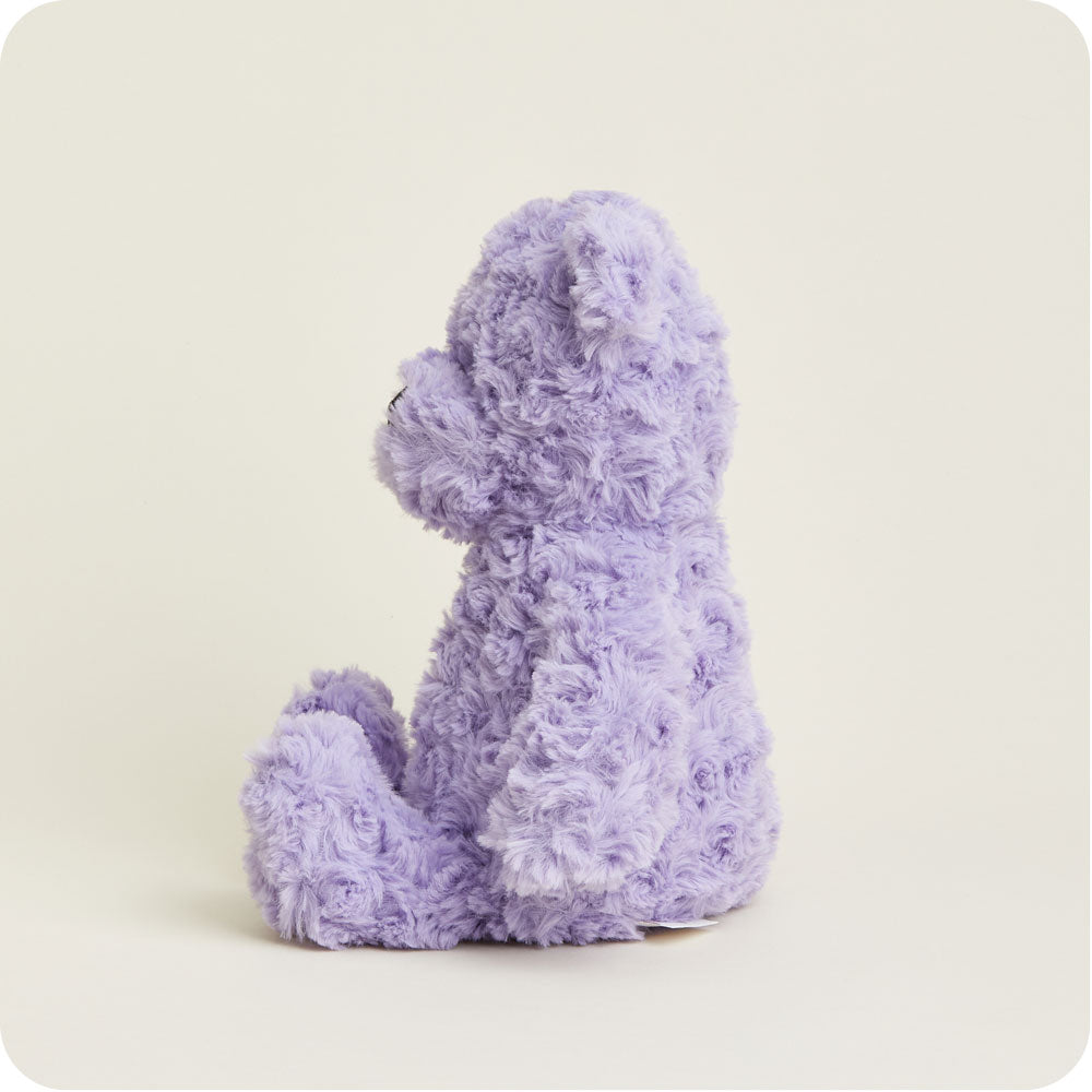 Purple Curly Bear Warmies - Gentle Mist