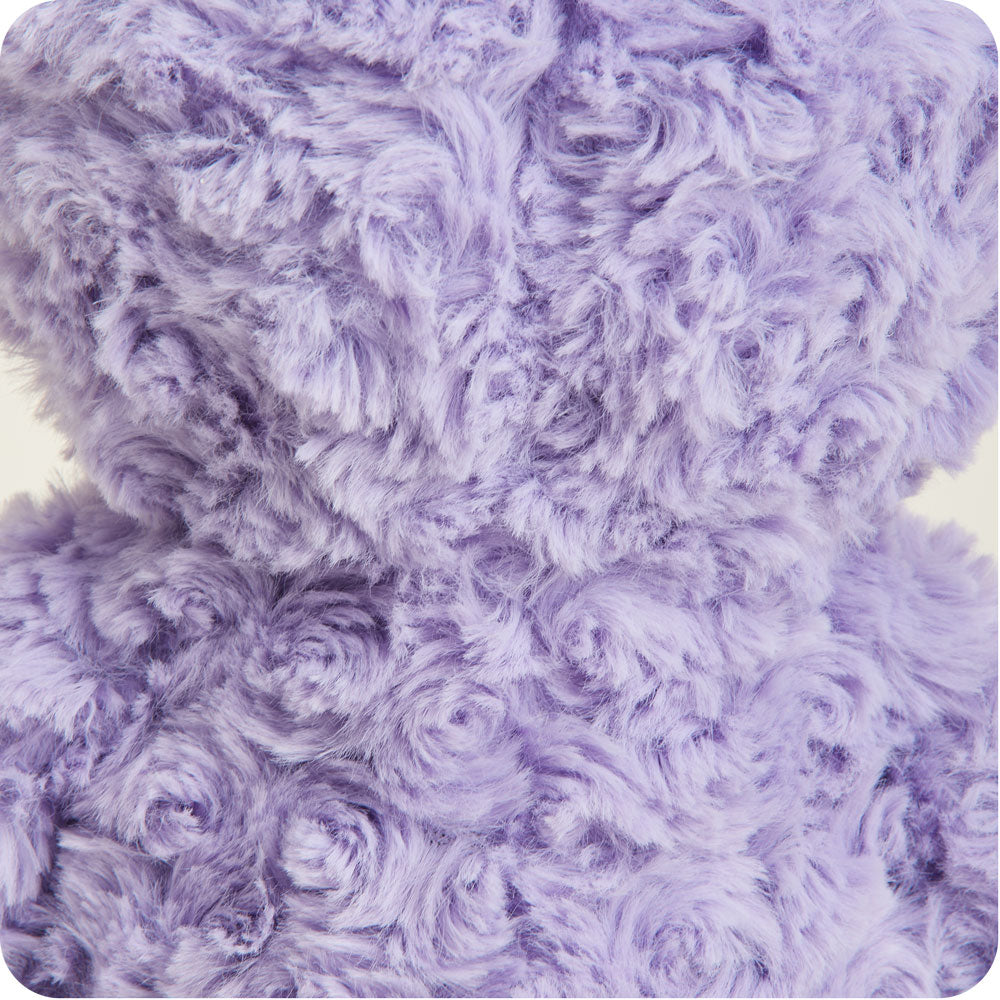 Purple Curly Bear Warmies - Gentle Mist