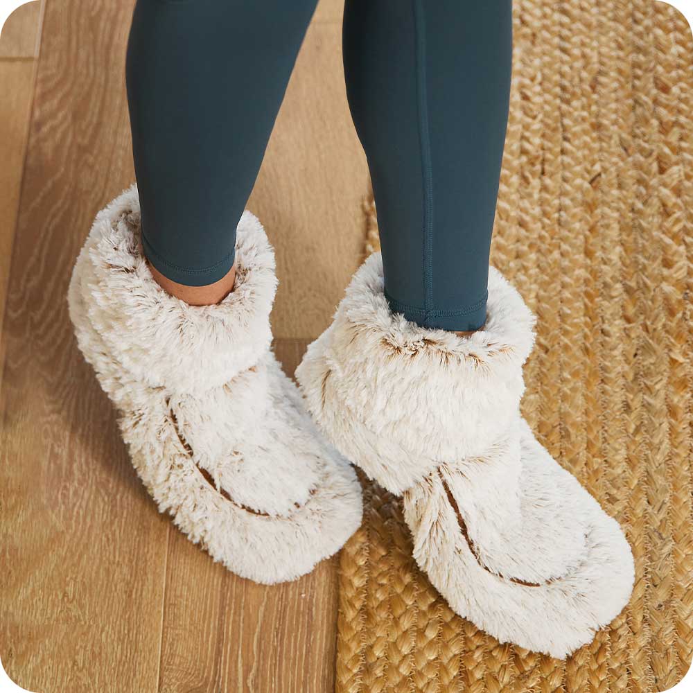 Marshmallow Brown Boots Warmies® - Gentle Mist