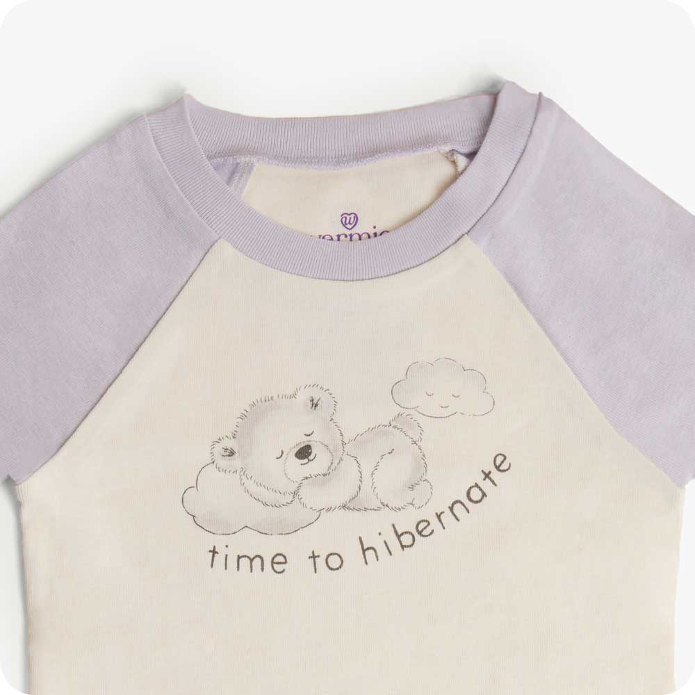 Marshmallow Bear Shorties Pajamas - Soft Warmth