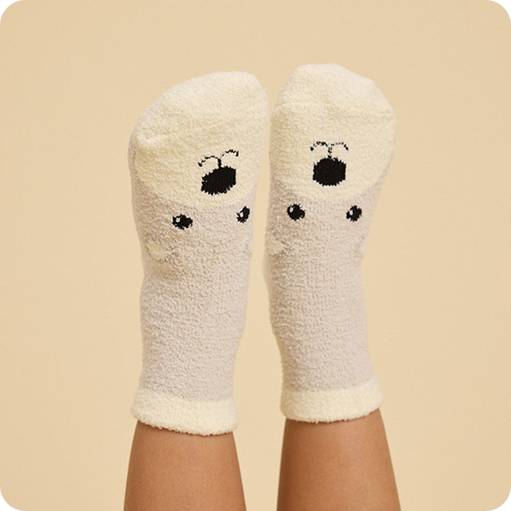 Marshmallow Bear Non-Slip Socks - Gentle Warmth