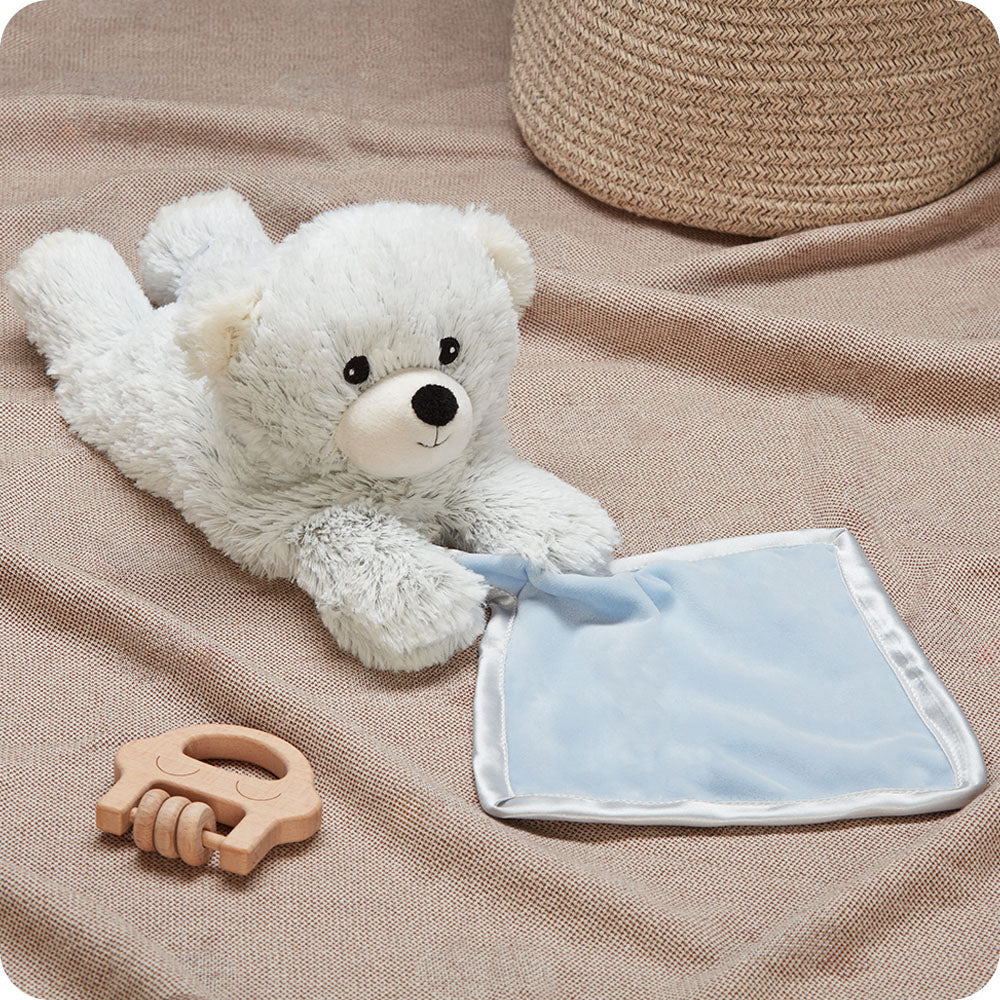 Marshmallow Bear Blankie Warmies - Warm Blend
