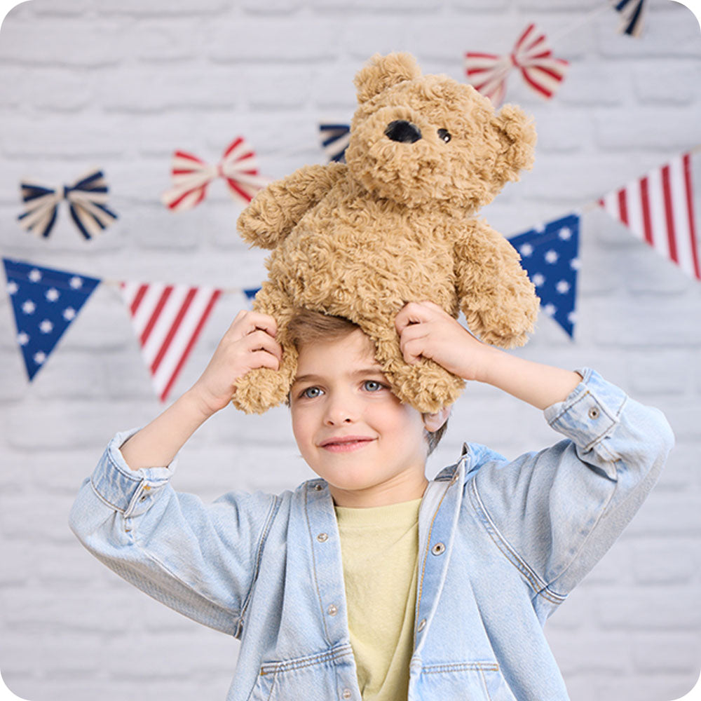Brown Curly Bear Warmies - Classic Notes
