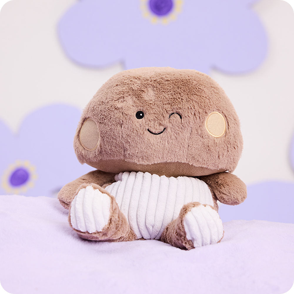 Brown Mushroom Warmies - Soft Glow