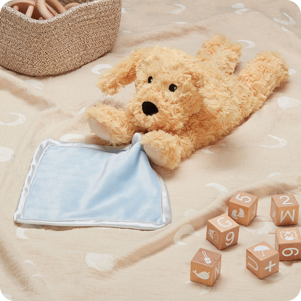 Golden Dog Blankie Warmies - Gentle Mist
