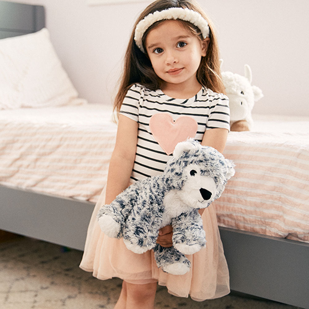 Snow Leopard Warmies - Soft Glow