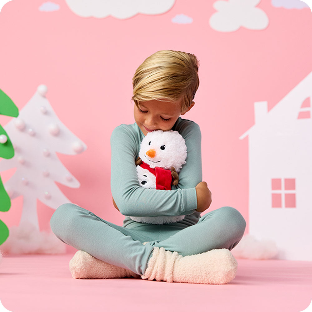 Red Scarf Snowman Warmies - Warm Blend