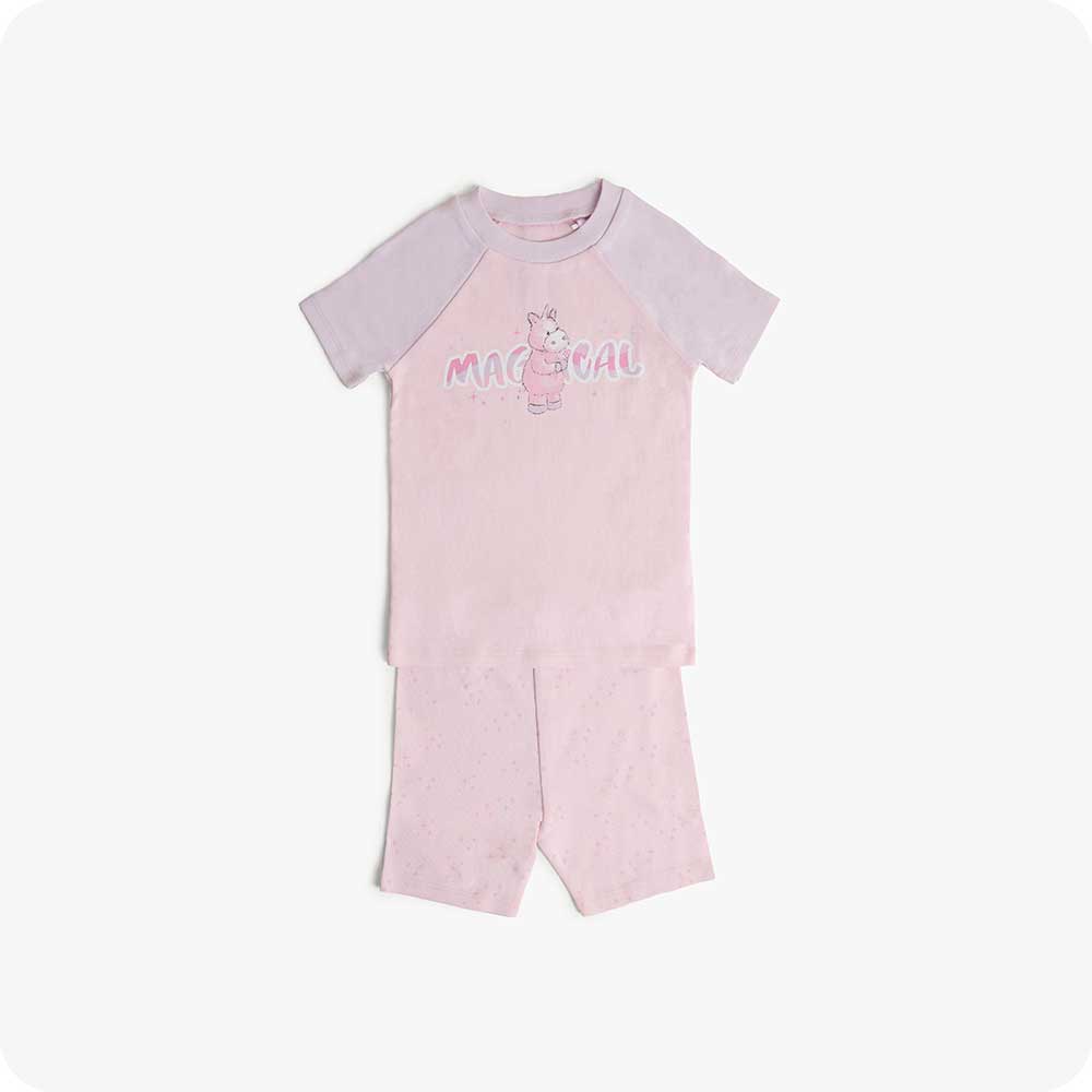 Unicorn Shorties Pajamas - Soft Warmth